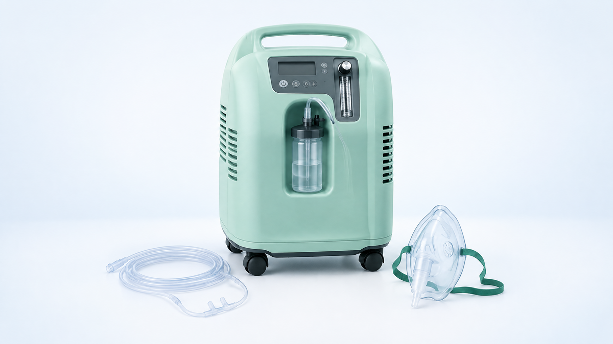 Oxygen and Mask