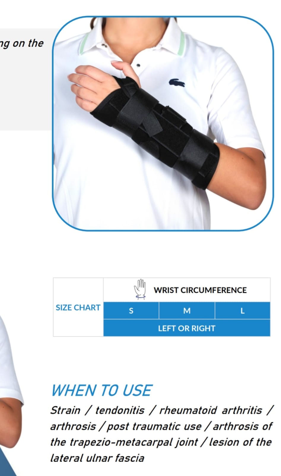 Long Wrist Brace