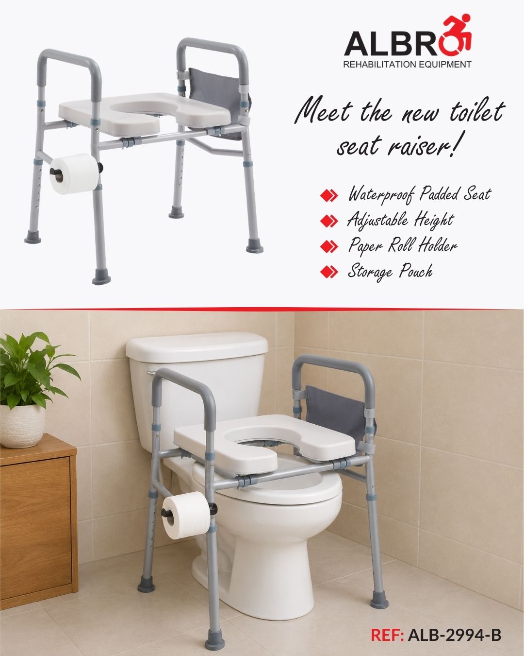 Commode chair soft water prouve
