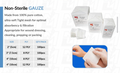 gauze 4*4 non steriel ( 100 )