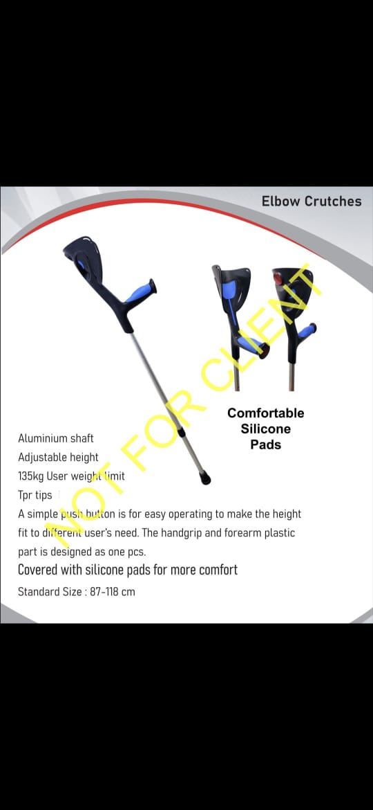 Italian Silicone Elbow Crutch